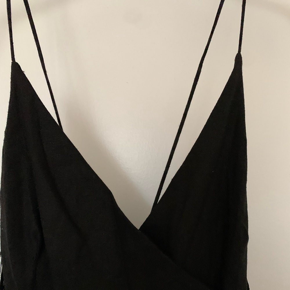 Zara Linen Blend Dress NWT